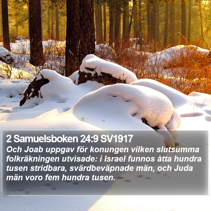 2 Samuelsboken 24:9 SV1917 Bible Study