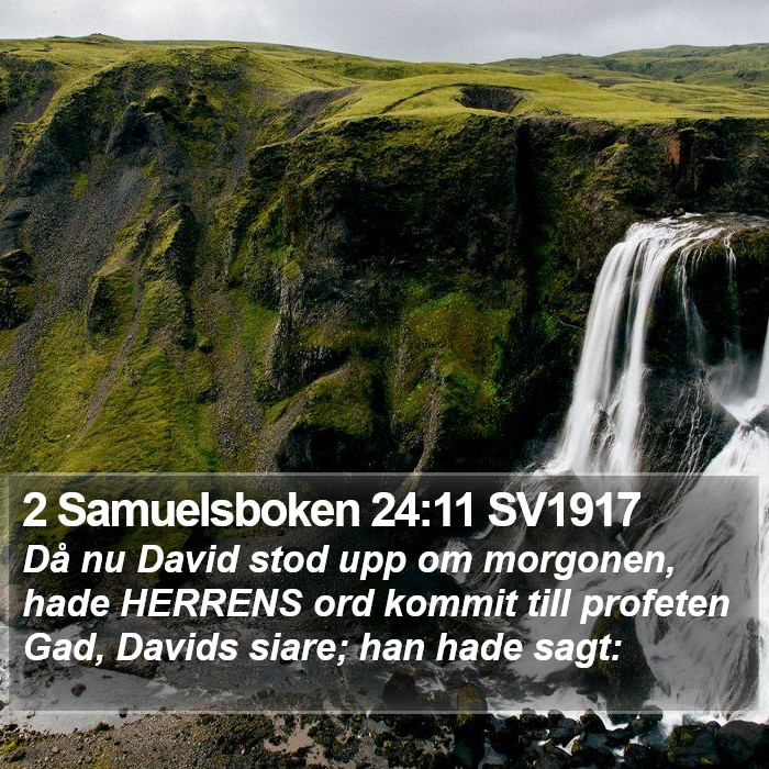 2 Samuelsboken 24:11 SV1917 Bible Study