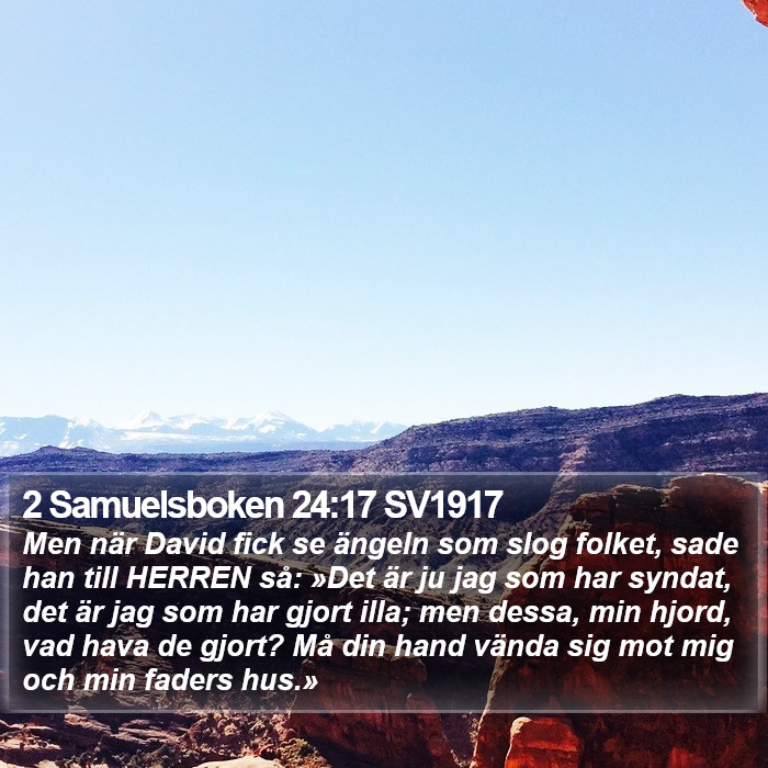 2 Samuelsboken 24:17 SV1917 Bible Study