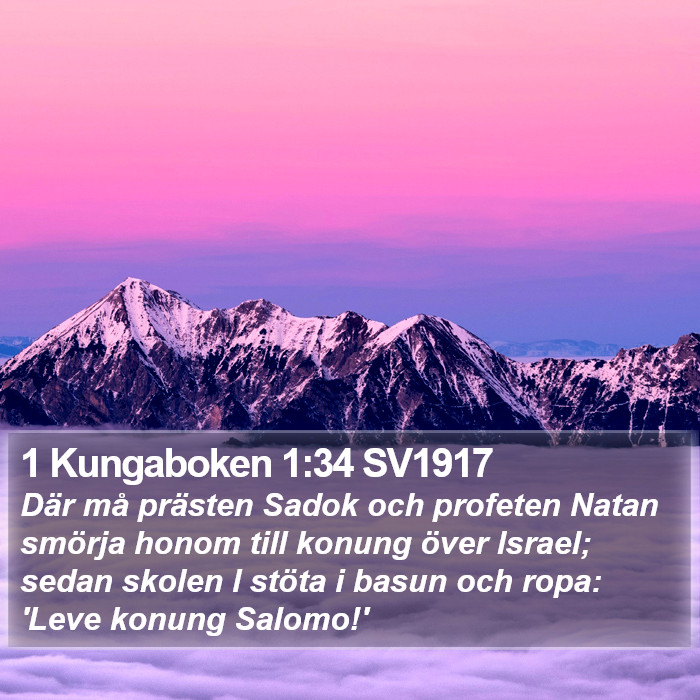 1 Kungaboken 1:34 SV1917 Bible Study