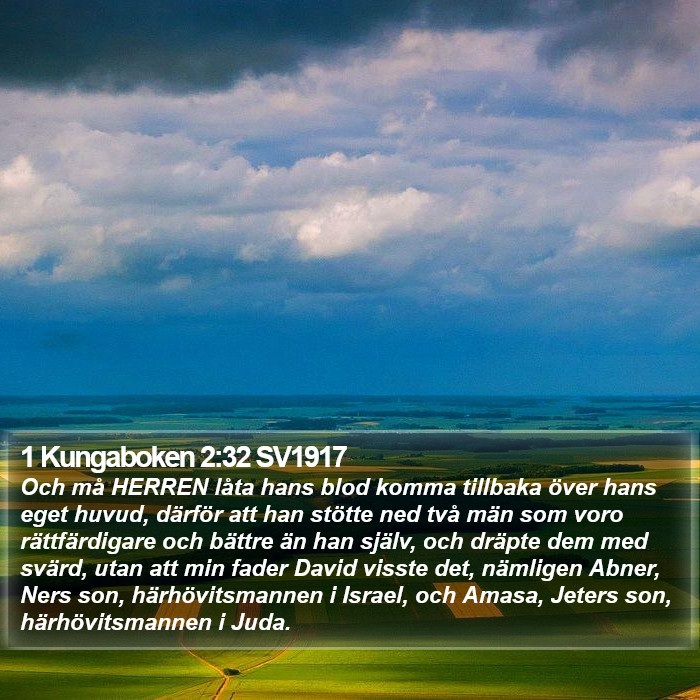 1 Kungaboken 2:32 SV1917 Bible Study