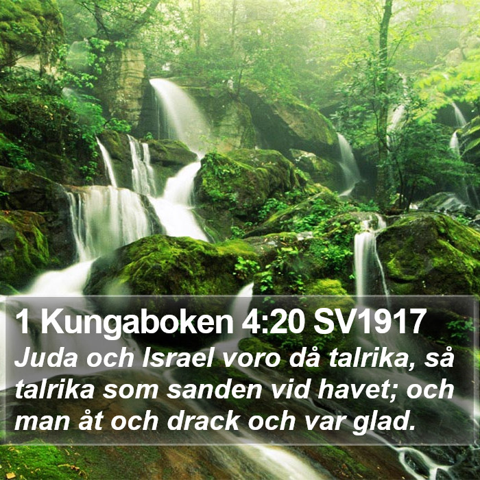 1 Kungaboken 4:20 SV1917 Bible Study