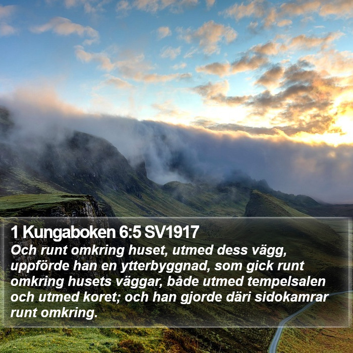 1 Kungaboken 6:5 SV1917 Bible Study