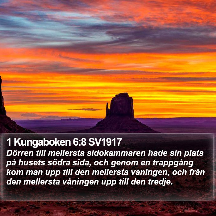 1 Kungaboken 6:8 SV1917 Bible Study