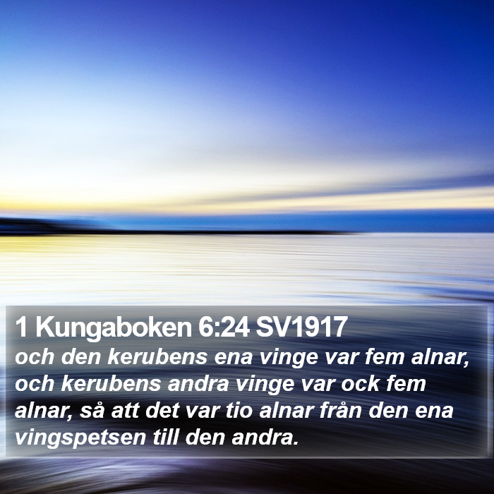 1 Kungaboken 6:24 SV1917 Bible Study