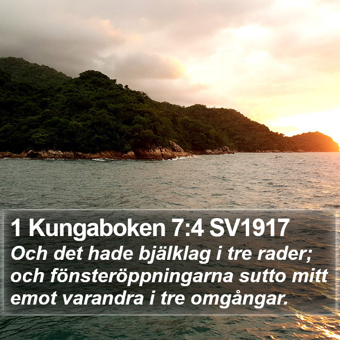 1 Kungaboken 7:4 SV1917 Bible Study