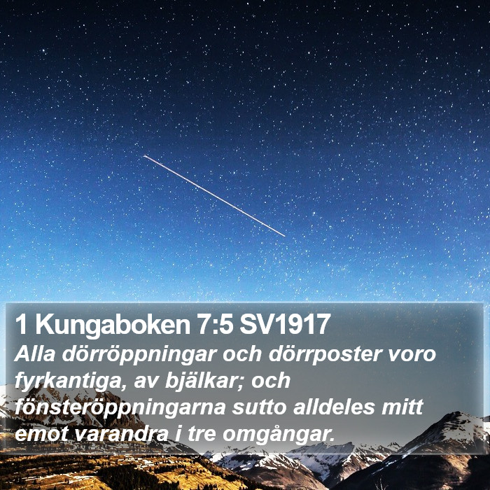 1 Kungaboken 7:5 SV1917 Bible Study