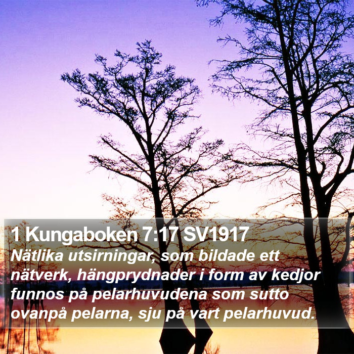 1 Kungaboken 7:17 SV1917 Bible Study