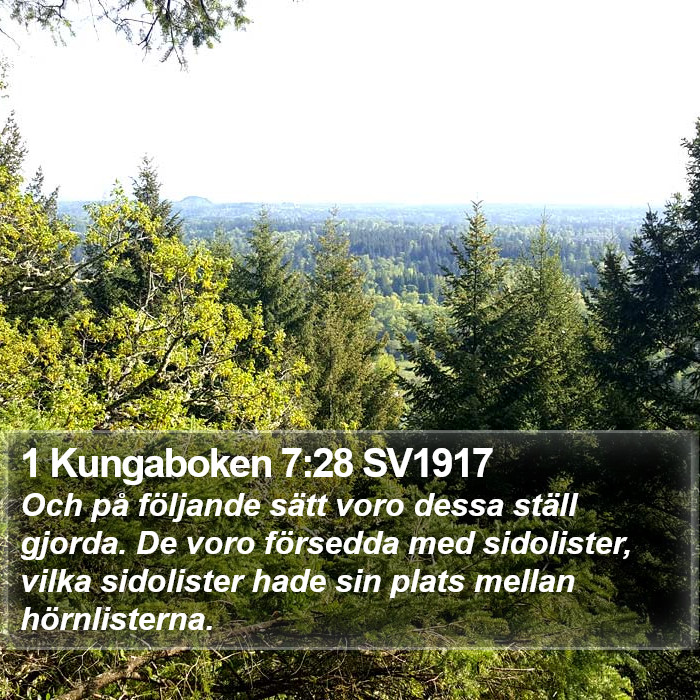 1 Kungaboken 7:28 SV1917 Bible Study