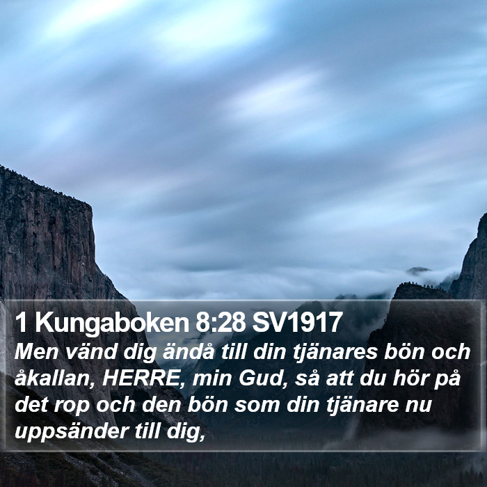 1 Kungaboken 8:28 SV1917 Bible Study