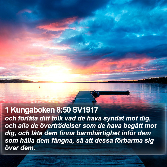 1 Kungaboken 8:50 SV1917 Bible Study