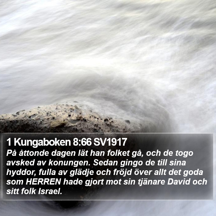 1 Kungaboken 8:66 SV1917 Bible Study