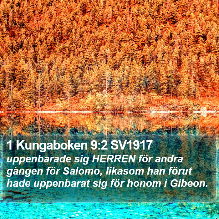 1 Kungaboken 9:2 SV1917 Bible Study
