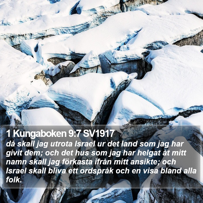 1 Kungaboken 9:7 SV1917 Bible Study