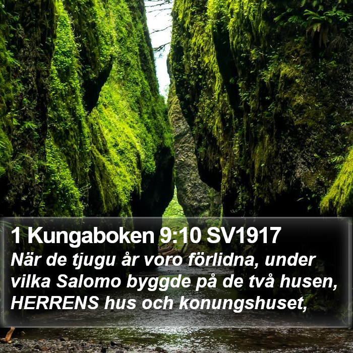 1 Kungaboken 9:10 SV1917 Bible Study