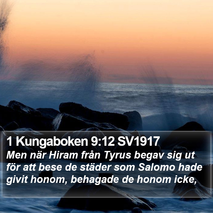 1 Kungaboken 9:12 SV1917 Bible Study
