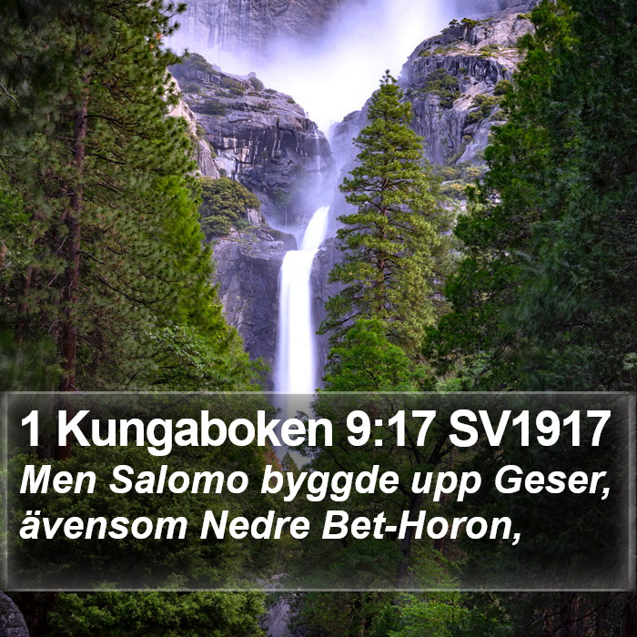1 Kungaboken 9:17 SV1917 Bible Study