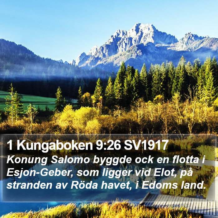 1 Kungaboken 9:26 SV1917 Bible Study