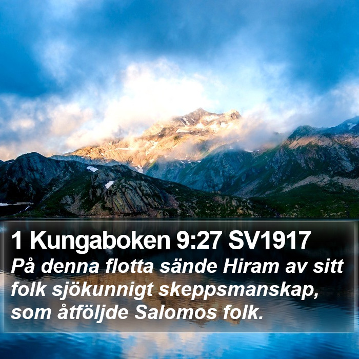 1 Kungaboken 9:27 SV1917 Bible Study