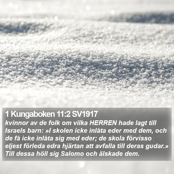 1 Kungaboken 11:2 SV1917 Bible Study