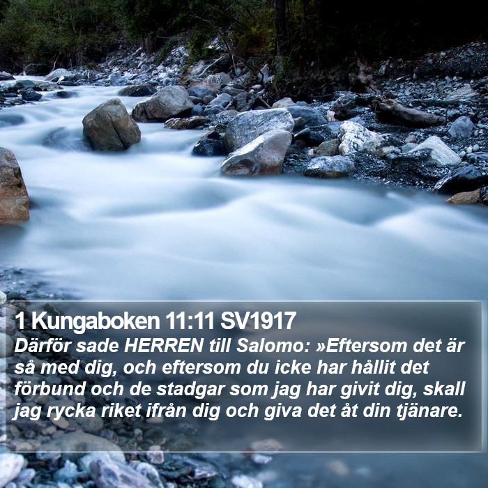 1 Kungaboken 11:11 SV1917 Bible Study