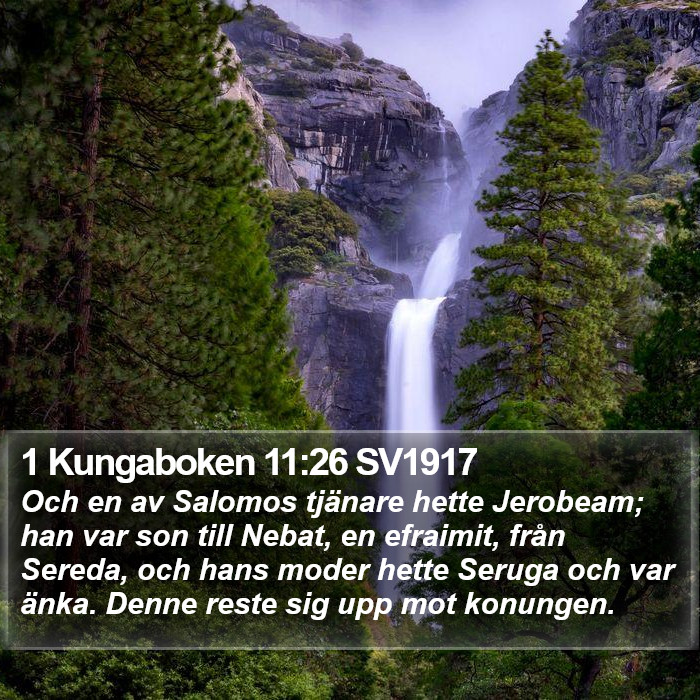 1 Kungaboken 11:26 SV1917 Bible Study