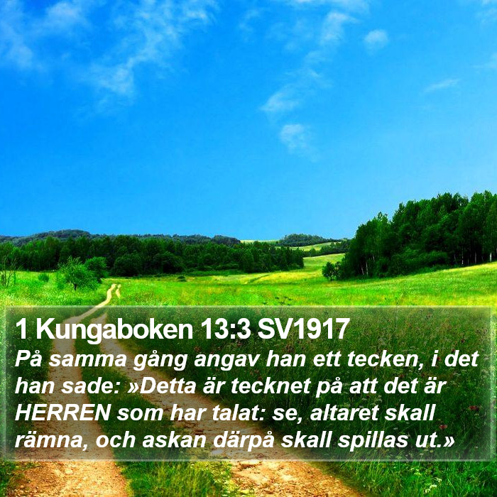 1 Kungaboken 13:3 SV1917 Bible Study