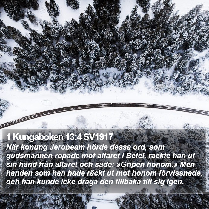 1 Kungaboken 13:4 SV1917 Bible Study