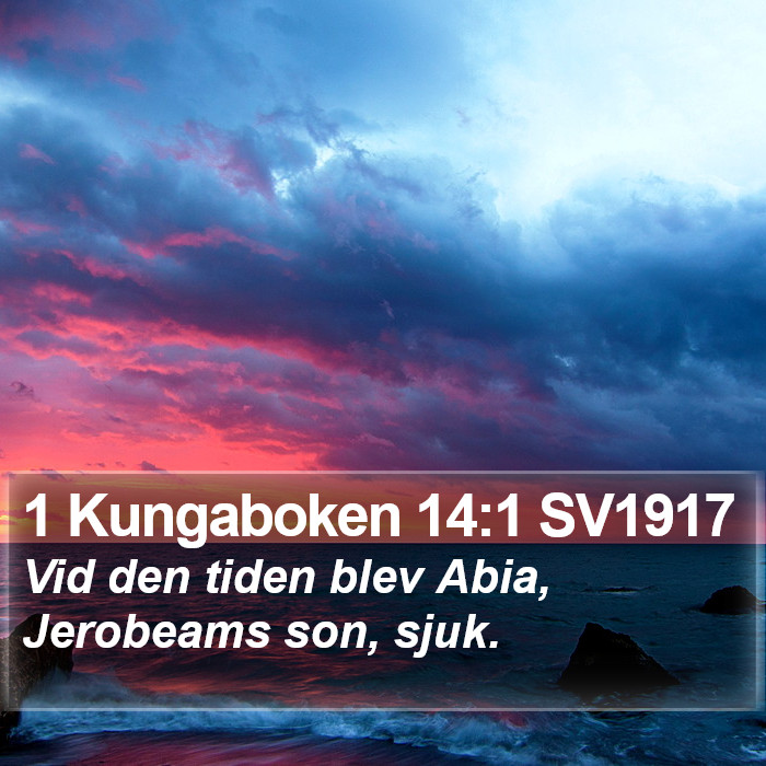 1 Kungaboken 14:1 SV1917 Bible Study