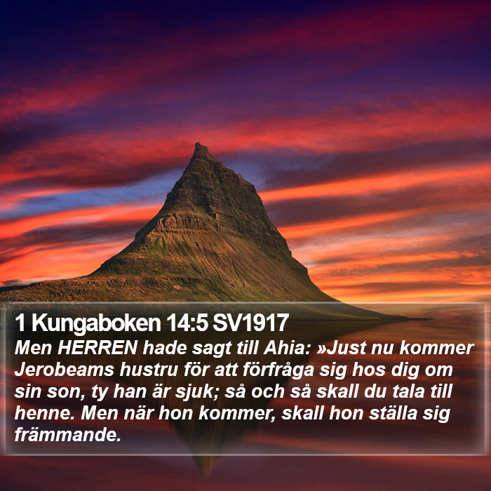 1 Kungaboken 14:5 SV1917 Bible Study