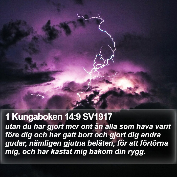 1 Kungaboken 14:9 SV1917 Bible Study