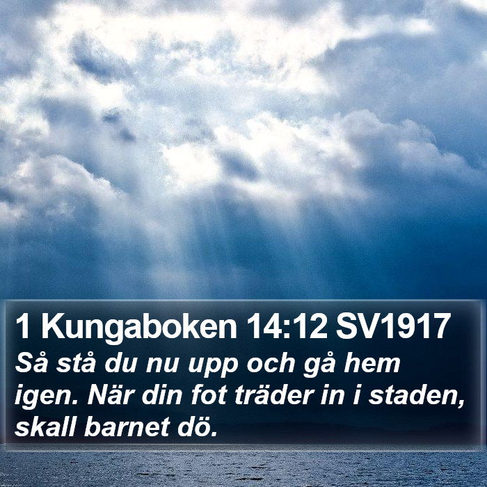 1 Kungaboken 14:12 SV1917 Bible Study