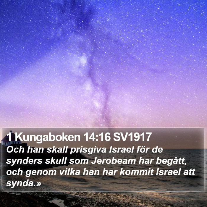 1 Kungaboken 14:16 SV1917 Bible Study