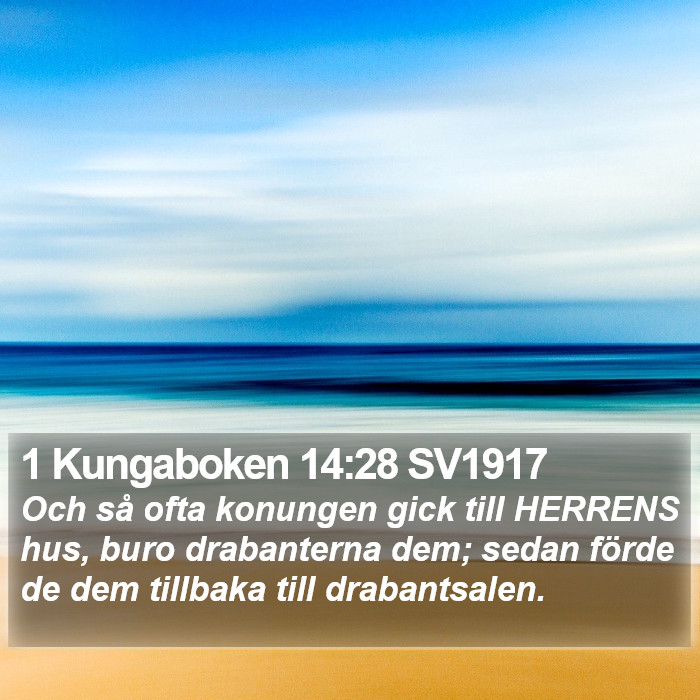 1 Kungaboken 14:28 SV1917 Bible Study