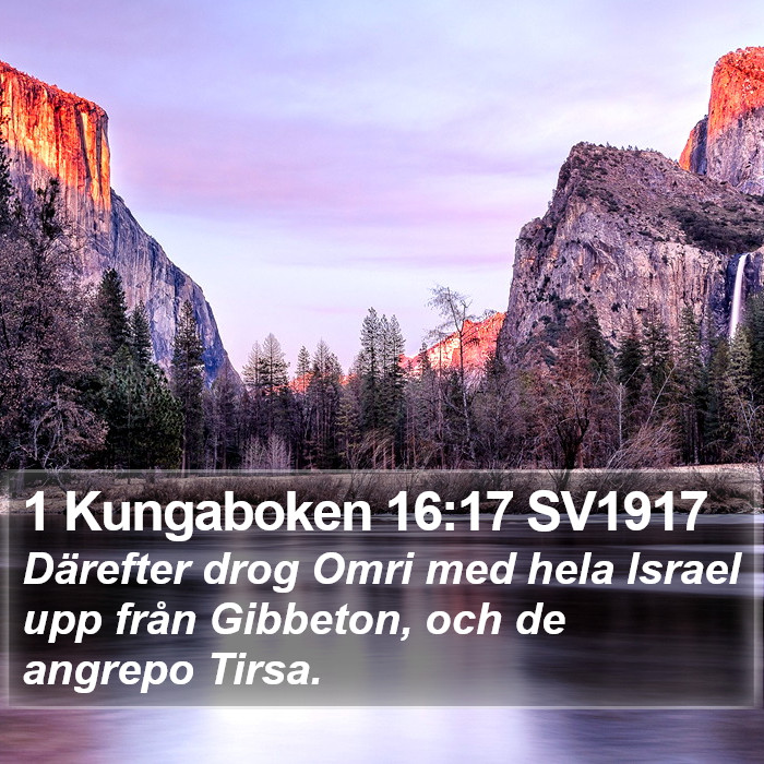 1 Kungaboken 16:17 SV1917 Bible Study