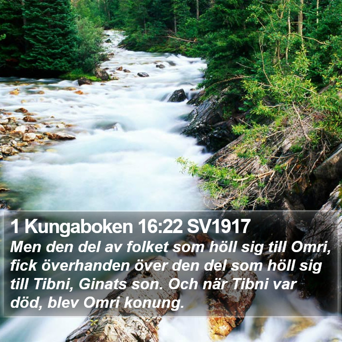 1 Kungaboken 16:22 SV1917 Bible Study