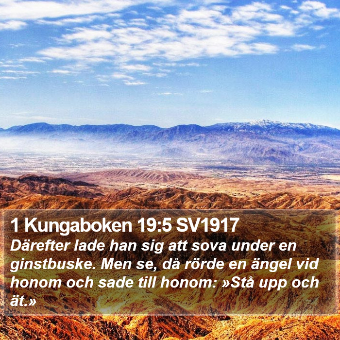 1 Kungaboken 19:5 SV1917 Bible Study