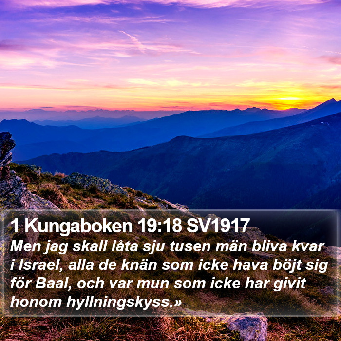 1 Kungaboken 19:18 SV1917 Bible Study