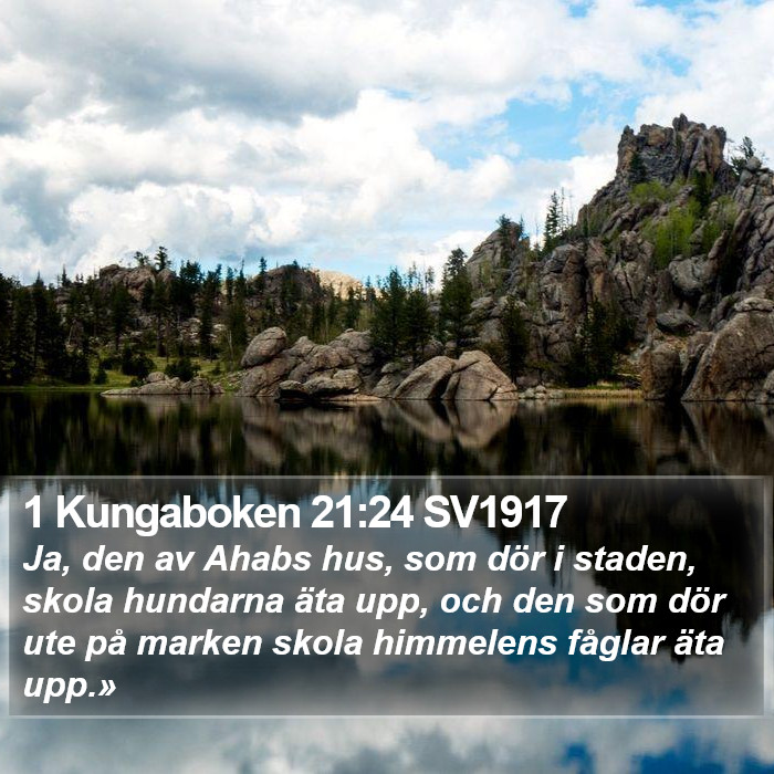 1 Kungaboken 21:24 SV1917 Bible Study