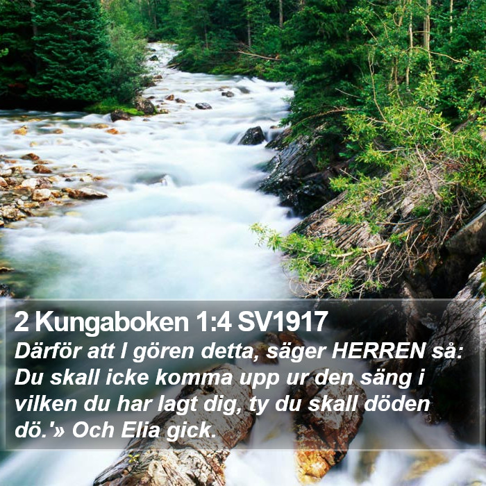 2 Kungaboken 1:4 SV1917 Bible Study