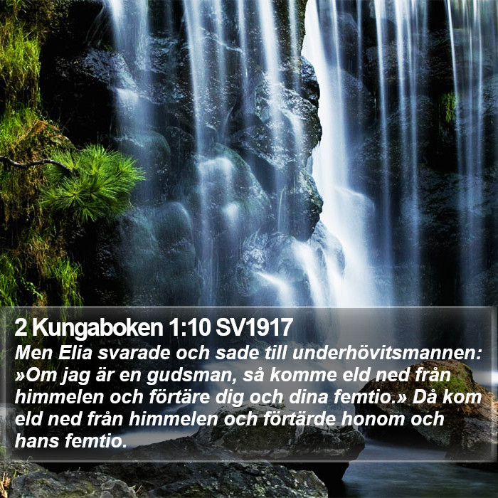 2 Kungaboken 1:10 SV1917 Bible Study