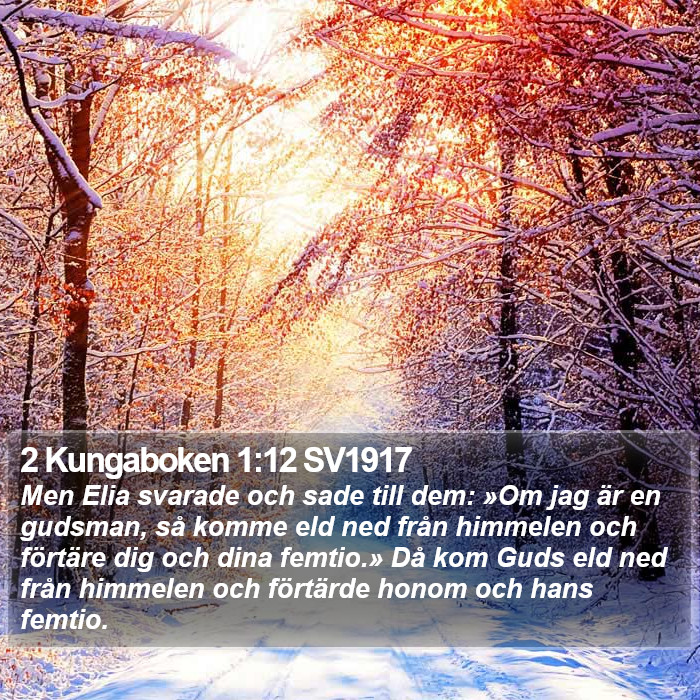 2 Kungaboken 1:12 SV1917 Bible Study