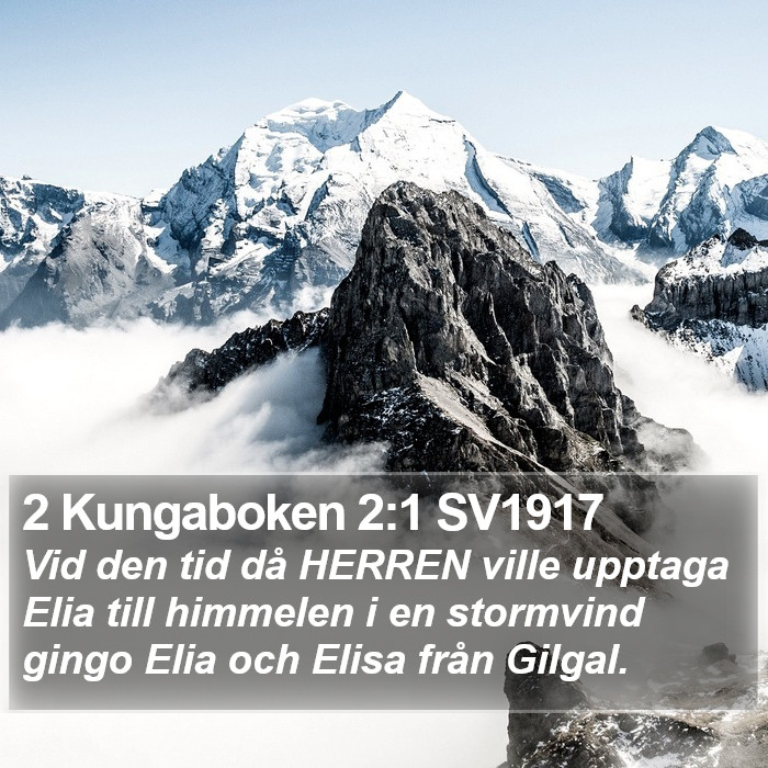 2 Kungaboken 2:1 SV1917 Bible Study