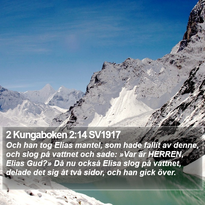 2 Kungaboken 2:14 SV1917 Bible Study