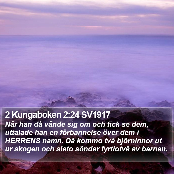 2 Kungaboken 2:24 SV1917 Bible Study