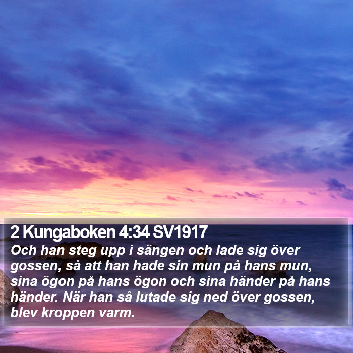 2 Kungaboken 4:34 SV1917 Bible Study