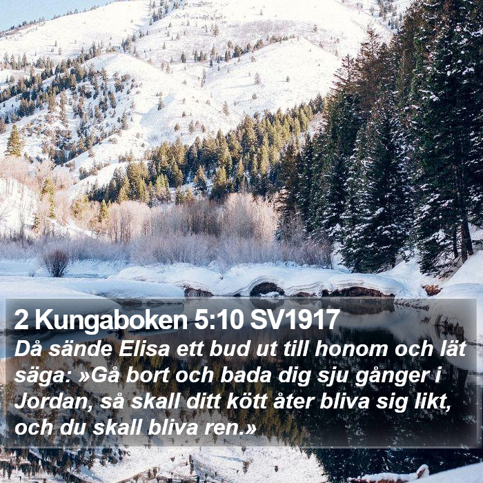 2 Kungaboken 5:10 SV1917 Bible Study