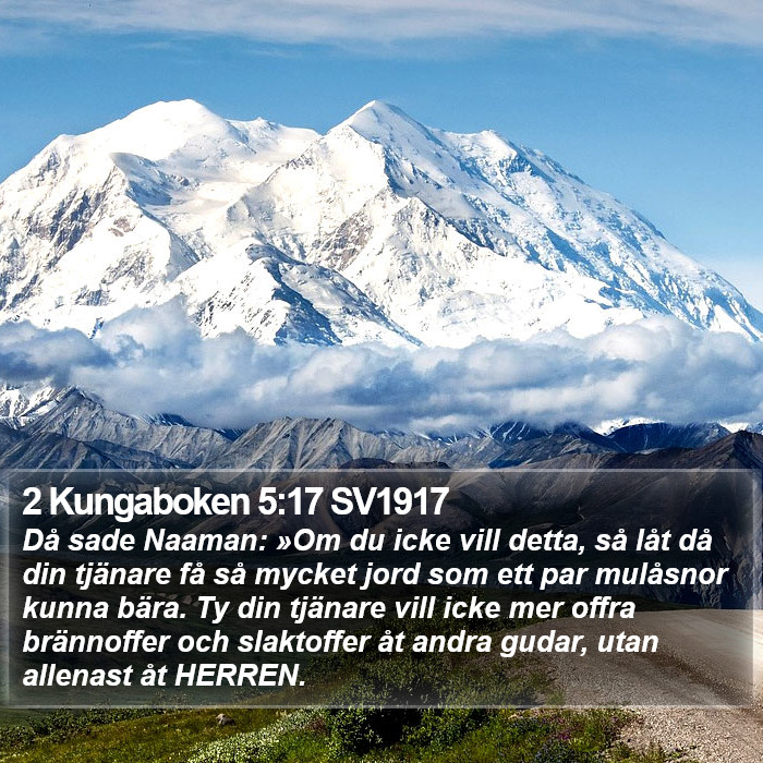 2 Kungaboken 5:17 SV1917 Bible Study