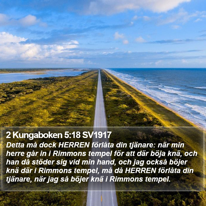2 Kungaboken 5:18 SV1917 Bible Study
