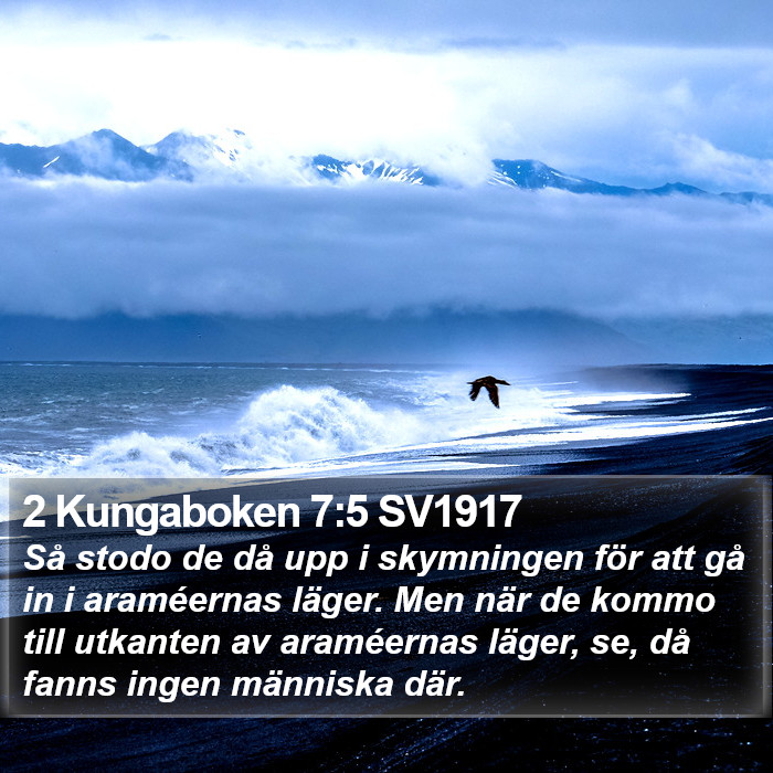 2 Kungaboken 7:5 SV1917 Bible Study